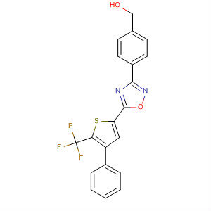 3-[(4-羟基甲基)苯基]-5-(4-苯基-5-三氟甲基-2-噻吩)-1,2,4-噁二唑结构式_569685-50-3结构式