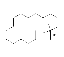 十六烷基三甲基溴化铵结构式_57-09-0结构式