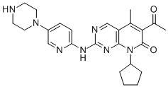 6-乙酰基-8-环戊基-5-甲基-2-[[5-(1-哌嗪基)-2-吡啶基]氨基]-吡啶并[2,3-d]嘧啶-7(8H)-酮结构式_571190-30-2结构式