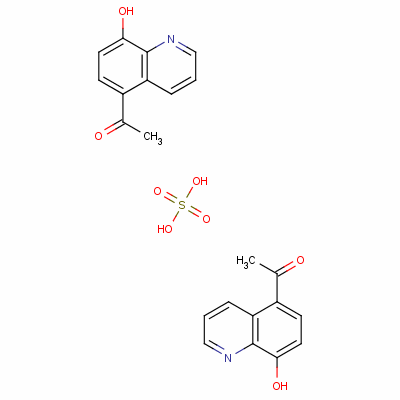 Bis(5-acetyl-8-hydroxyquinolinium) sulphate Structure,57130-91-3Structure
