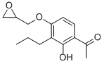 1-[2-羟基-4-(环氧-2-基甲氧基)-3-丙基苯基]-1-乙酮结构式_57161-85-0结构式