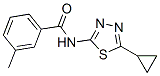 (9ci)-n-(5-环丙基-1,3,4-噻二唑-2-基)-3-甲基-苯甲酰胺结构式_571954-81-9结构式