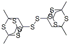 1,1-二硫代双(3,5,7-三甲基-2,4,6,8-四硫杂金刚烷)结构式_57274-54-1结构式