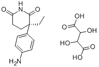 R-(+)-氨鲁米特酒石酸盐结构式_57344-88-4结构式