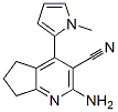(9ci)-2-氨基-6,7-二氢-4-(1-甲基-1H-吡咯-2-基)-5H-环戊并[b]吡啶-3-甲腈结构式_573931-73-4结构式