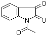 1-乙酰基靛红结构式_574-17-4结构式
