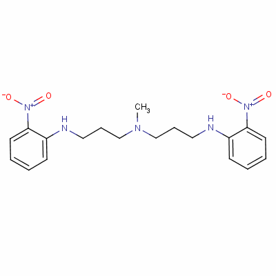 N-甲基-n-(2-硝基苯基)-n-[3-[(2-硝基苯基)氨基]丙基]丙烷-1,3-二胺结构式_57402-83-2结构式