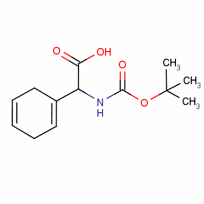 Alpha-[[(1,1-dimethylethoxy)carbonyl]amino]cyclohexa-1,4-diene-1-acetic acid Structure,57410-95-4Structure