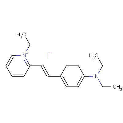 2-[2-[4-(二乙基氨基)苯基]乙烯基]-1-乙基吡啶鎓碘化物结构式_57439-27-7结构式