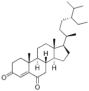 豆甾-4-烯-3,6-二酮结构式_57458-57-8结构式