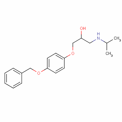(S)-1-[p-(苄氧基)苯氧基]-3-(异丙基氨基)丙烷-2-醇结构式_57526-82-6结构式