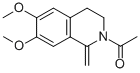2-乙酰基-6,7-二甲氧基-1-亚甲基-1,2,3,4-四氢异喹啉结构式_57621-04-2结构式