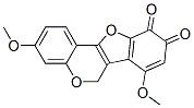 3,7-二甲氧基-6H-苯并呋喃并[3,2-c][1]苯并吡喃-9,10-二酮结构式_57684-36-3结构式