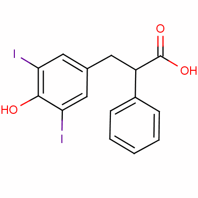 碘阿芬酸结构式_577-91-3结构式