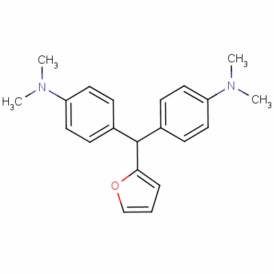 4,4-(2-呋喃基亚甲基)双[N,N-二甲基苯胺]结构式_57751-98-1结构式