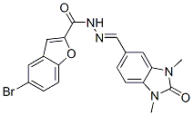 (9ci)-5-溴-2-苯并呋喃羧酸-[(2,3-二氢-1,3-二甲基-2-氧代-1H-苯并咪唑-5-基)亚甲基]肼结构式_577984-49-7结构式