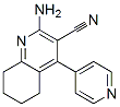 (9ci)-2-氨基-5,6,7,8-四氢-4-(4-吡啶)-3-喹啉甲腈结构式_577985-54-7结构式