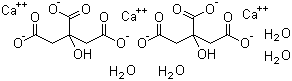 柠檬酸钙(四水)结构式_5785-44-4结构式