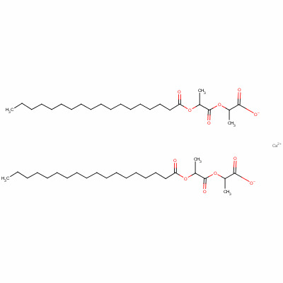 Calcium bis(2-(1-carboxylatoethoxy)-1-methyl-2-oxoethyl) distearate Structure,5793-94-2Structure