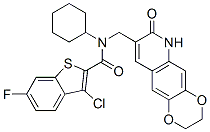 (9ci)-3-氯-n-环己基-6-氟-n-[(2,3,6,7-四氢-7-氧代-1,4-二噁英并[2,3-g]喹啉-8-基)甲基]-苯并[b]噻吩-2-羧酰胺结构式_579518-20-0结构式