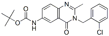 (9ci)-[3-[(2-氯苯基)甲基]-3,4-二氢-2-甲基-4-氧代-6-喹唑啉基]-氨基甲酸 1,1-二甲基乙酯结构式_579523-40-3结构式