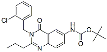(9ci)-[3-[(2-氯苯基)甲基]-3,4-二氢-4-氧代-2-丙基-6-喹唑啉基]-氨基甲酸 1,1-二甲基乙酯结构式_579523-64-1结构式