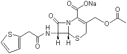头孢噻吩钠结构式_58-71-9结构式