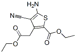 5-氨基-4-氰基-3-(2-乙氧基-2-羧甲基)-2-噻吩甲酸乙酯结构式_58168-20-0结构式