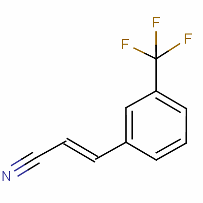 (E)-3-[3-(三氟甲基)苯基]丙烯腈结构式_58177-64-3结构式