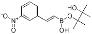 3-硝基-反式-beta-苯乙烯硼酸频那醇酯结构式_581802-25-7结构式