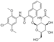 N-乙酰-β-D-氨基葡萄糖萘酚 AS-LC结构式_58225-96-0结构式