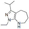 (9ci)-1-乙基-1,4,5,6,7,8-六氢-3-(1-甲基乙基)-吡唑并[3,4-b]氮杂卓结构式_583811-72-7结构式