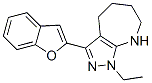 (9ci)-3-(2-苯并呋喃)-1-乙基-1,4,5,6,7,8-六氢-吡唑并[3,4-b]氮杂卓结构式_583812-51-5结构式