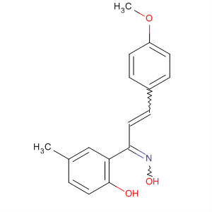 1-(2-羟基-5-甲基苯基)-3-(4-甲氧基苯基)-2-丙烯-1-酮肟结构式_58434-59-6结构式