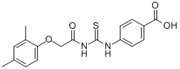 4-[[[[(2,4-二甲基苯氧基)乙酰基]氨基]硫氧代甲基]氨基]-苯甲酸结构式_586391-32-4结构式
