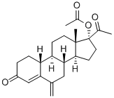 17alpha-乙酰氧基-6-亚甲基-19-孕甾-4-烯-3,20-二酮结构式_58652-19-0结构式