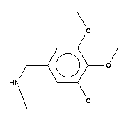 N-甲基-3,4,5-三甲氧基苄胺结构式_58780-82-8结构式