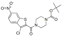 (9ci)-4-[(3-氯-6-硝基苯并[b]噻吩-2-基)羰基]-1-哌嗪羧酸,1,1-二甲基乙基酯结构式_587852-85-5结构式