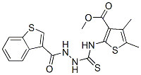 (9ci)-苯并[b]噻吩-3-羧酸,2-[[[3-(甲氧基羰基)-4,5-二甲基-2-噻吩]氨基]硫氧代甲基]肼结构式_588710-66-1结构式
