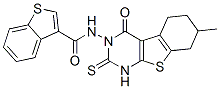 (9ci)-n-(1,4,5,6,7,8-六氢-7-甲基-4-氧代-2-硫氧代[1]苯并噻吩并[2,3-d]嘧啶-3(2H)-基)-苯并[b]噻吩-3-羧酰胺结构式_588714-96-9结构式