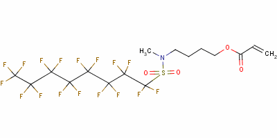 4-[[(十七氟辛基)磺酰基]甲基氨基]丁基丙烯酸酯结构式_58920-31-3结构式