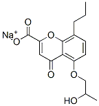 5-(2-羟基丙氧基)-4-氧代-8-丙基-4H-1-苯并吡喃-2-羧酸钠结构式_58974-94-0结构式