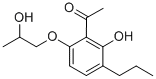 1-[2-羟基-6-(2-羟基丙氧基)-3-丙基苯基]-1-乙酮结构式_58974-96-2结构式
