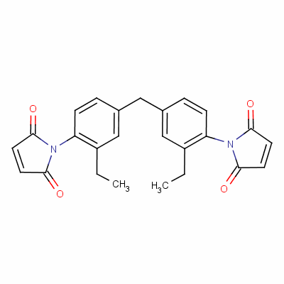 1,1-[亚甲基双(2-乙基-4,1-亚苯基)]双-1H-吡咯-2,5-二酮结构式_58978-10-2结构式