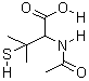 N-乙酰基-DL-青霉胺结构式_59-53-0结构式
