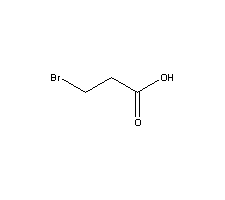 3-溴丙酸结构式_590-92-1结构式