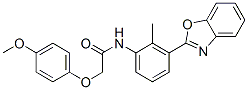(9ci)-n-[3-(2-苯并噁唑基)-2-甲基苯基]-2-(4-甲氧基苯氧基)-乙酰胺结构式_590396-01-3结构式