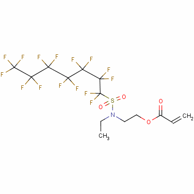 2-[乙基[(十五氟庚基)磺酰基]氨基]乙基丙烯酸酯结构式_59071-10-2结构式