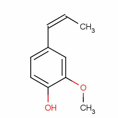 (Z)-2-甲氧基-4-(1-丙烯基)苯酚结构式_5912-86-7结构式