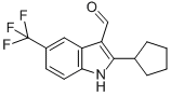 (9ci)-2-环戊基-5-(三氟甲基)-1H-吲哚-3-羧醛结构式_591720-28-4结构式